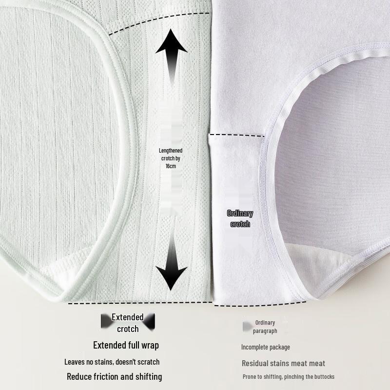 Women's High-Waist Cotton Antibacterial Shaping Briefs 4-Pack