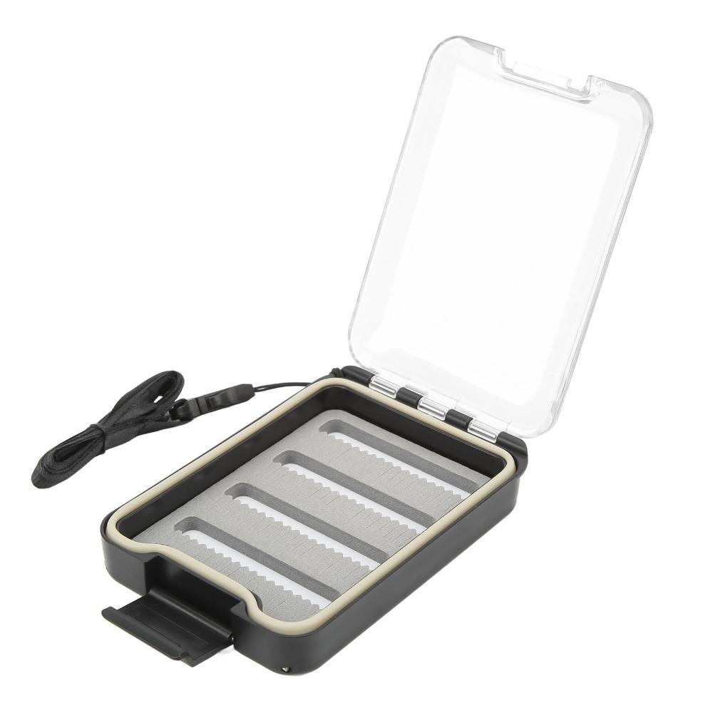 Sponge Insert Fly Lures Box ABS Fly Box Durable Fly Fishing Box for Fly Fishing Enthusiasts