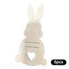 6Pcs DIY Easter Rabbit Cash Holder Unique Cotton Cloth Bunny Money Holder Ornaments Easter Money Holder Cards