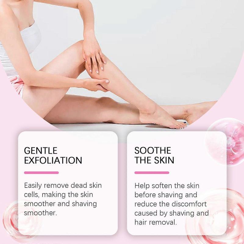 Pre-Shave Scrub + After Shave Oil Set for Hair Removal, Smooth, Plump Skin Pre-Shaving, Soothing & Hydrating After Shave Oil Prevent Ingrown Hair
