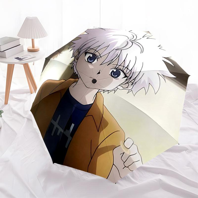 

1pc HUNTER X HUNTER Gon & Killua Anime Character Automatic Folding Umbrella, Portable 3-Fold Design with Iron Frame, Outdoor for Fans, Travelers, Dail