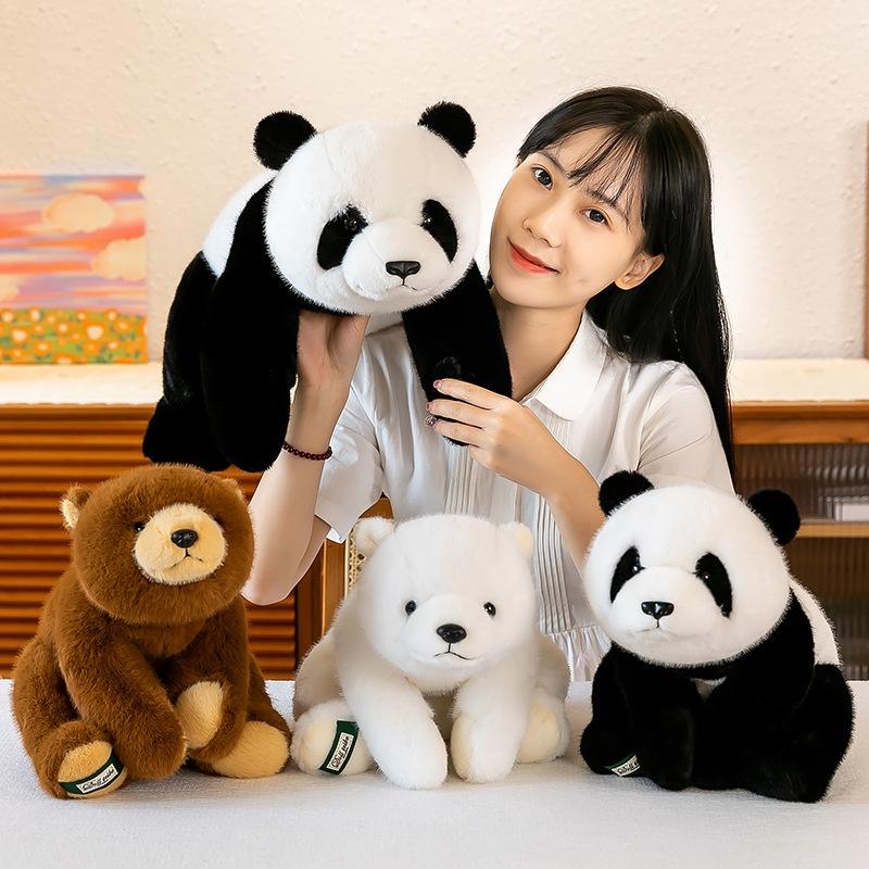 Cute Panda Plush Toy Soft And Huggable Stuffed Animal Perfect For Bedtime Birthday Gift 30cm 45cm 65cm