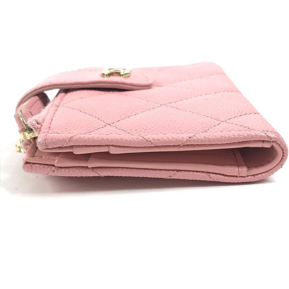 Chanel AP1928 CC Logo Quilted Matelasse Double Zip Card Case Compact Wallet