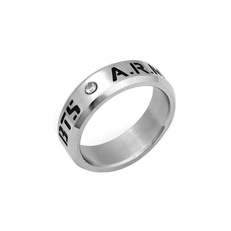 BTS Same Style Birthday Name Rings - Min Yoongi, Park Jimin, Kim Taehyung, Jung Hoseok, Jeon Jungkook