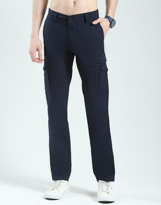 Men's Slim Fit Solid Cargo Pants