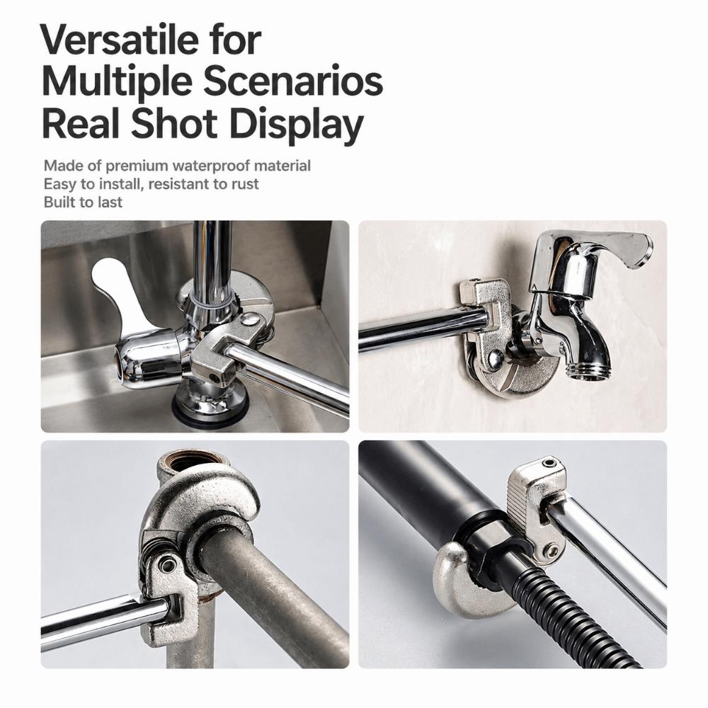 Multi Function Bathroom Tool Wide Caliber Pipe Repair Kit Tap Install Gear  Sink Maintain