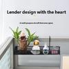 Iron Plant Hanger for Desk Space Efficient Wall Shelf for Succulents Wall Mounted Flowerpot Storage Rack