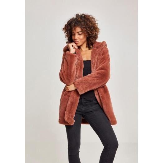 Manteau en peluche TEDDY COAT - Rose - L
