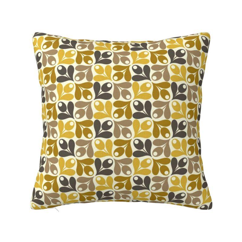 Orla Kiely Fiori Scandinavi Federa Cuscino Arredo Casa Quadrata Poliestere Stampa Double Face