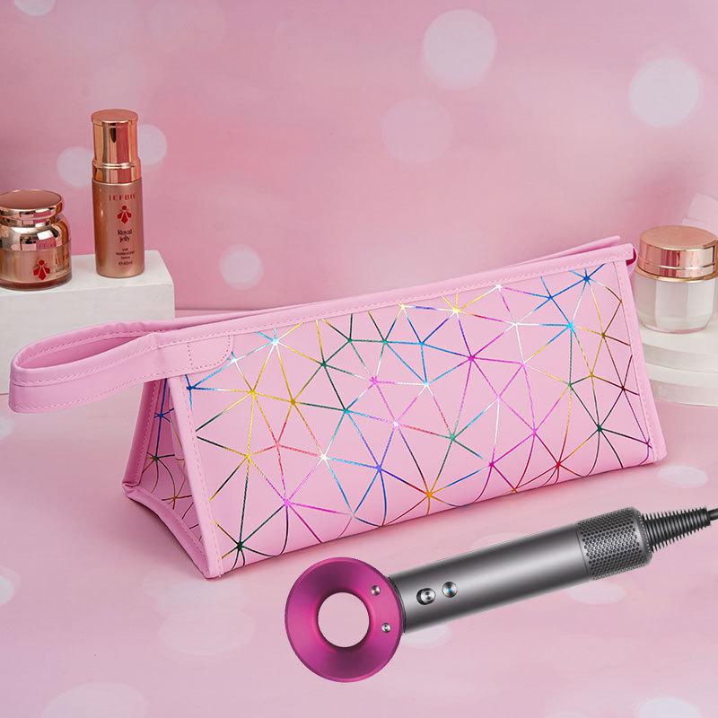 Waterproof PU Leather Hair Dryer & Curling Iron Storage Bag - High Quality, Fashionable & Portable