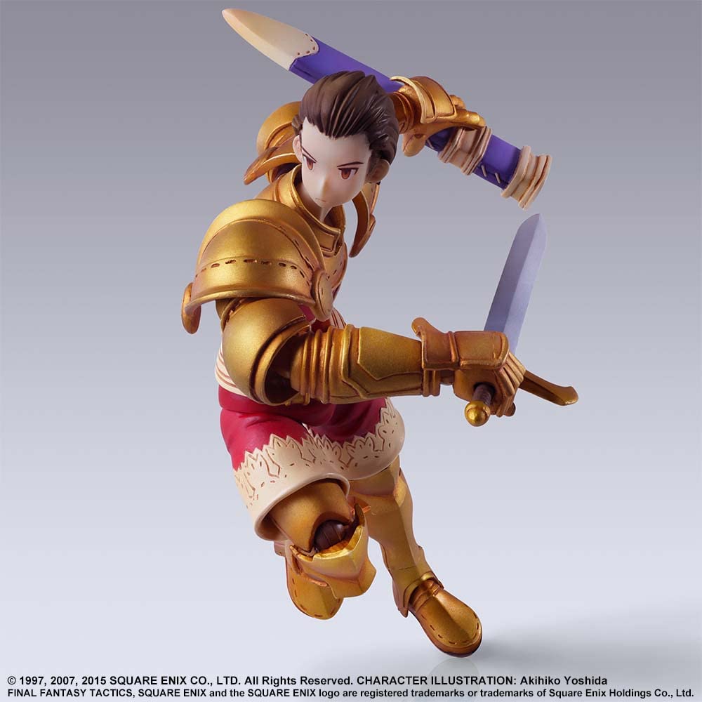 Final Fantasy Tactics Bring Arts Delita Hyrule figura móvel pintada em PVC