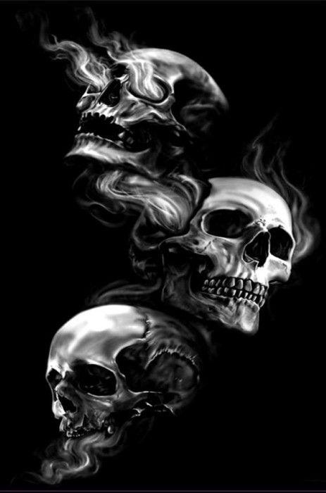 Tapis SKULL Noir, Dimension: 120x180