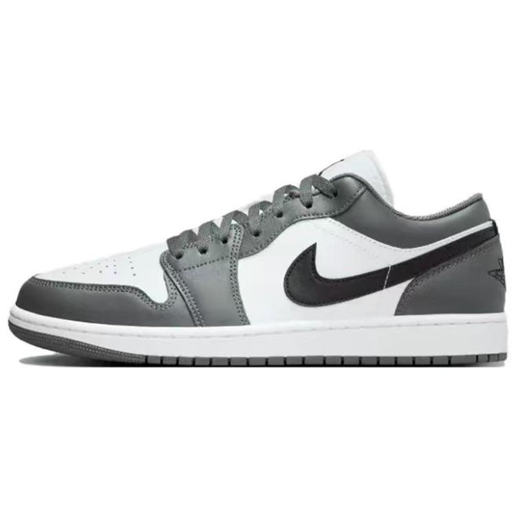 Jordan Air Jordan 1 Cushioning Slip Resistant Low top Vintage Basketball Shoes Unisex Black Brown 553558-152(Team679-X2M)