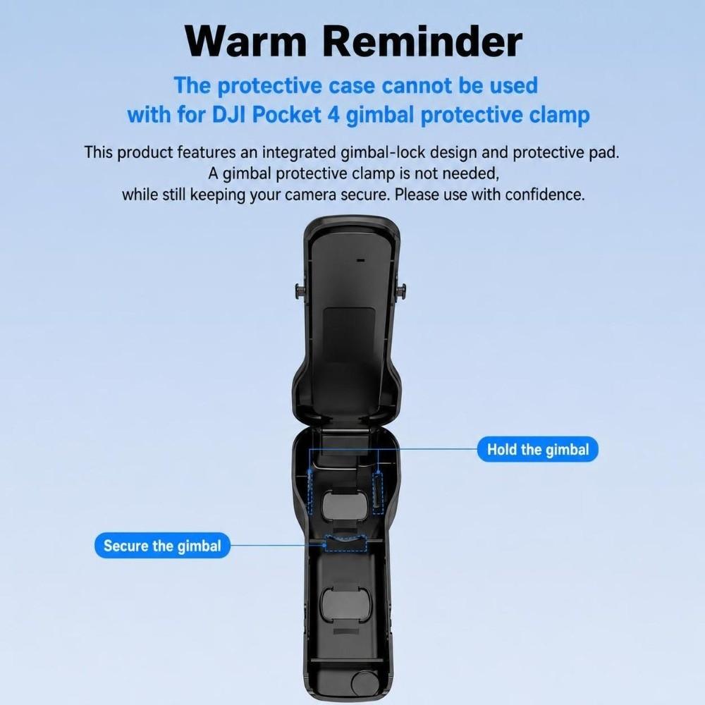 Anti-Scratch Flip Protective Case Protective Shell Lid for DJI Osmo Pocket 4/3 Accessories