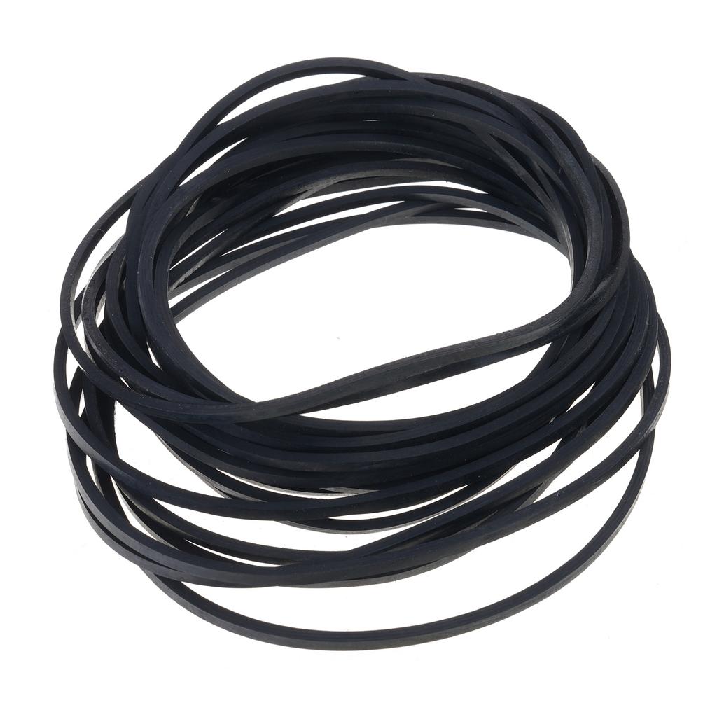 2mm Width Universal Mix Cassette Tape Machine Belts Assorted Common Square Rubber Belt for Recorders CD DVD Drive, 20Pcs