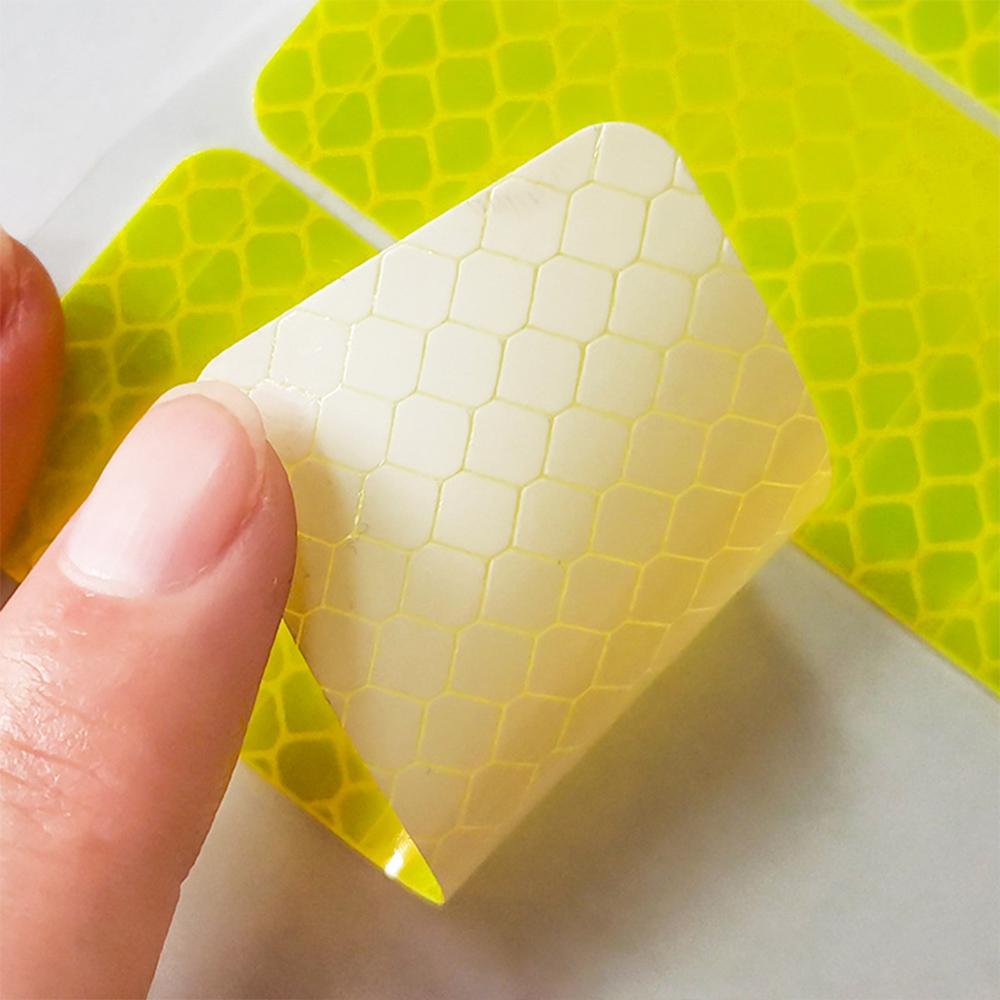 4PCS Reflective Strips Night Safety Warning Motorcycle Stickers Motorbike Helemet Box Fuel Tank Side Panels Decals Decoration