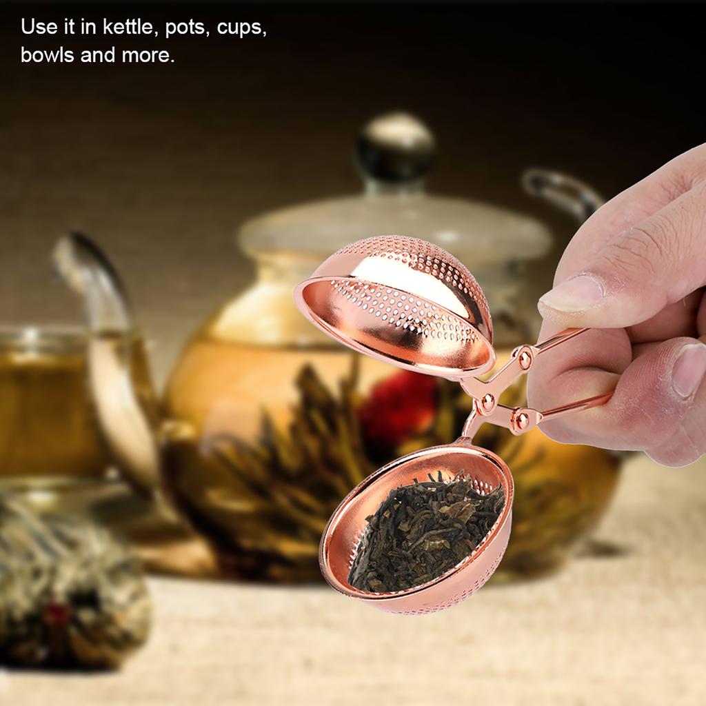 Portable Stainless Steel Tea Infuser Strainer Reusable Ball Shape Teapot Filter