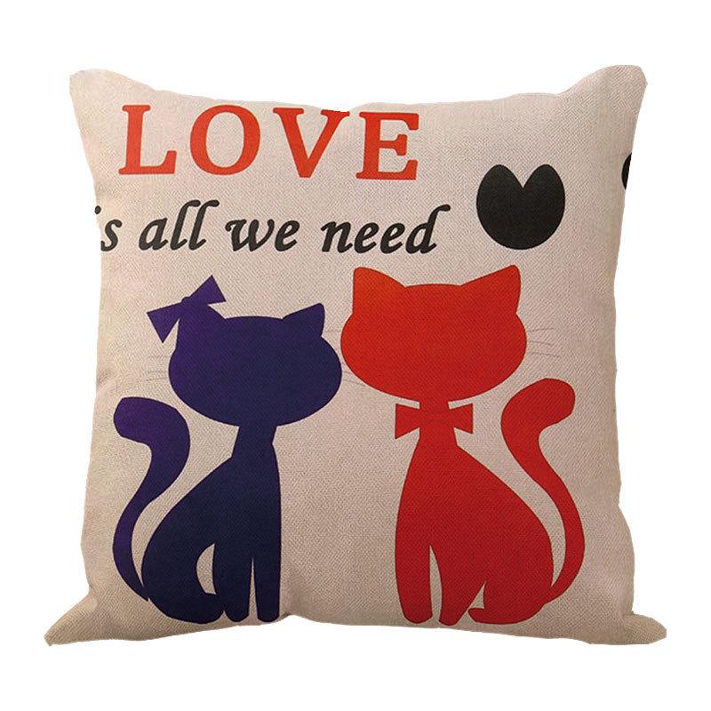Line Pillow Cushion Cartoon Pillow Head of The Bed Sofa Waist Leaning On The Car Waist Pillow Pillow Cover Office Cushion Backrest Cushion