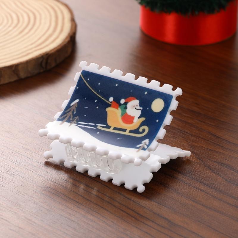 New Nutcracker And Christmas Party Gift Hair Claw Holiday Leisure Acrylic Hair Claw Clips Hair Accessories For Women Girls