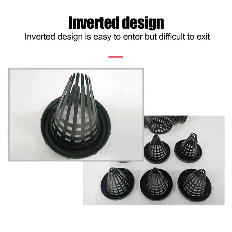 3/6/8 Holes Catch Loach Lobster Mixed Fish Crayfish Catcher Outdoor Fishing Net Cage Plastic Shrimp Trap Cage Easy to Install