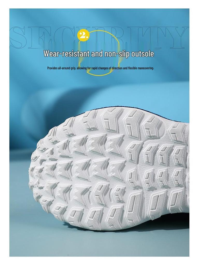 Mulinsen Boys' Breathable Mesh Running Shoes - Spring/Autumn 2026, Non-slip, Wear-resistant Sports Shoes for Kids