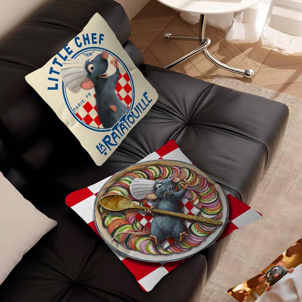 R-Ratatouille Animationsfilm 45*45cm Kissenbezug Dekokissenbezug für Sofakissen