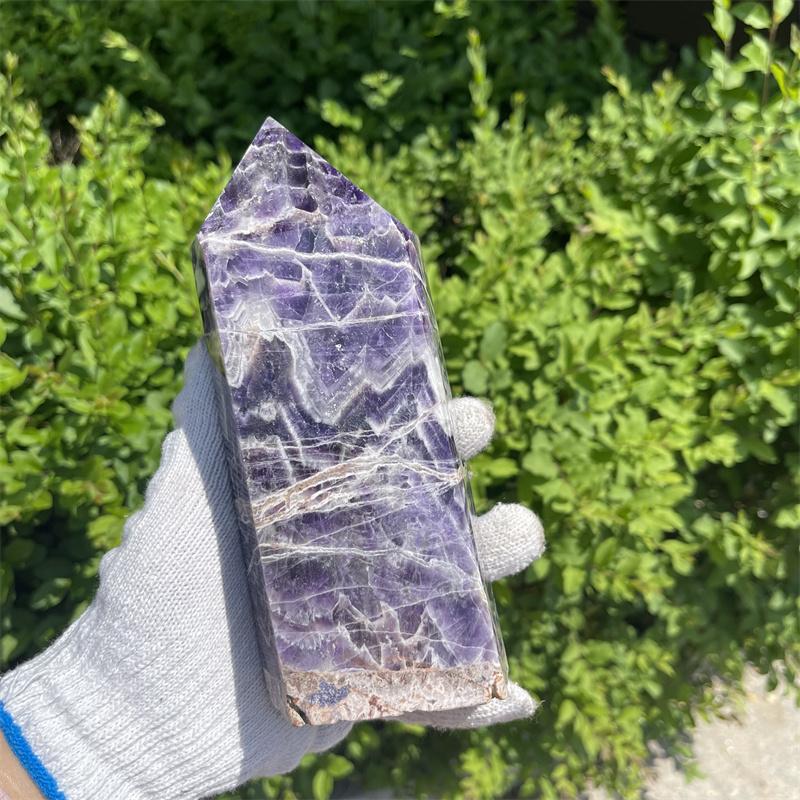 1500g Wholesale Natural Dream Amethyst Point Large Size Amethyst Crystal Wand for Decoration