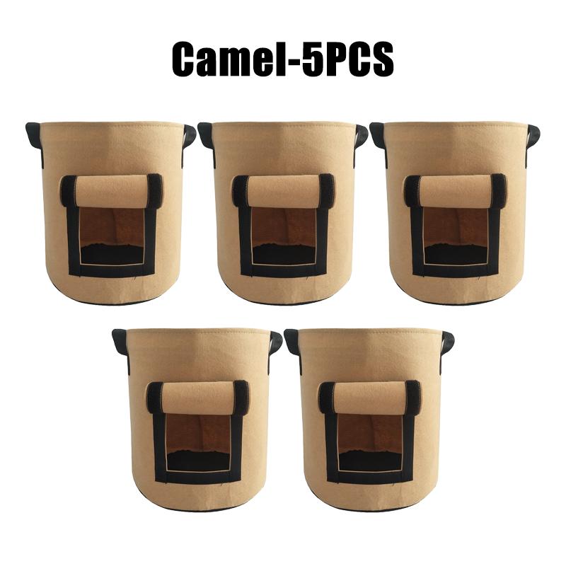 Gallon Felt Grow Bags Gardening Fabric Grow Pot Vegetable Strawberry Growing Planter Garden Potato Planting Pots