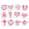 36pcs Love Bear Flower Happy Mother's Day Cake Toppers  Dessert Decor Supplies