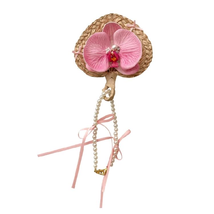 Portable Bag Pendant Moth Orchids Flower Pendant Cute Bag Charm for Backpack