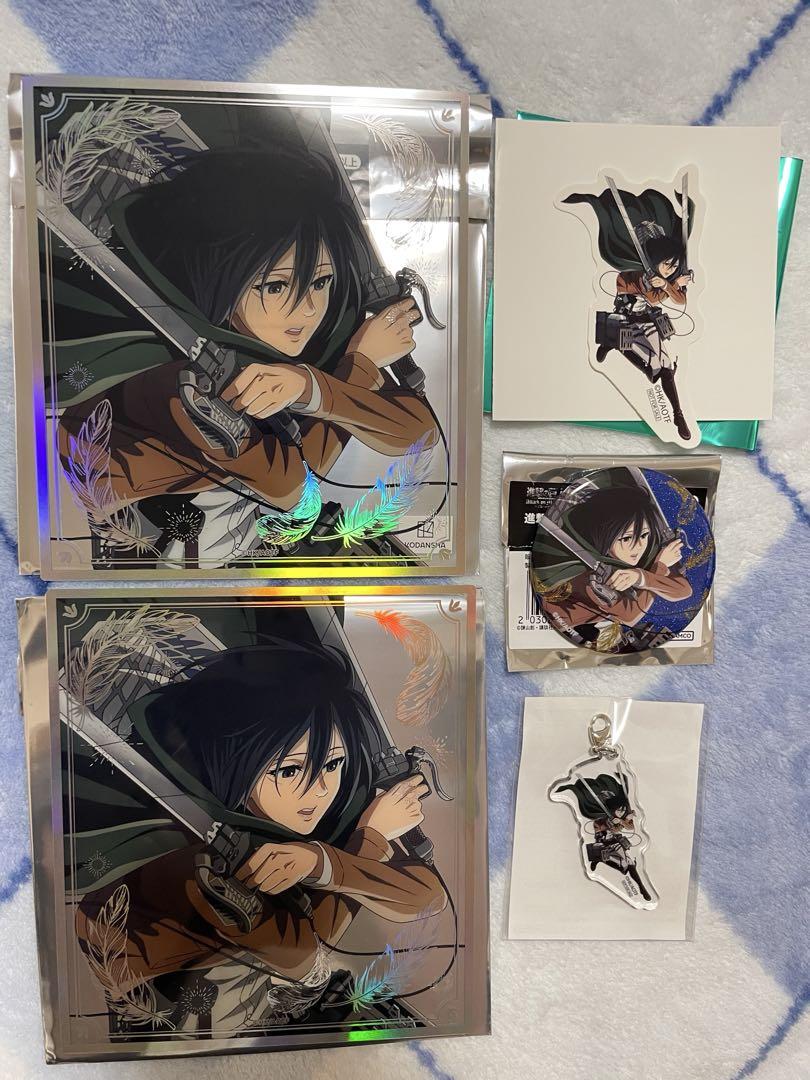 

[USED] Attack on Titan Attack on Memory Can Badge Acrylic Shikishi Mikasa