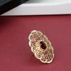 Prsten z pryskyřice dutý Arabesque Women Jewelry Open Free Size Arab Wedding Bijoux