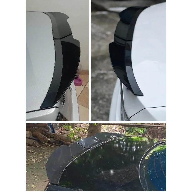 3 szt. Uniwersalny Uniwersalny Tylny Bagażnik Samochodowy Wysoki Ducktail Spoiler Bagażnika Skrzydło Do Renault Arkana Kia Forte Passat Ford Fiesta BMW F10 G30