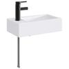 Bathroom Sink Matte Black 45.5 X 25.5 X 13 Cm