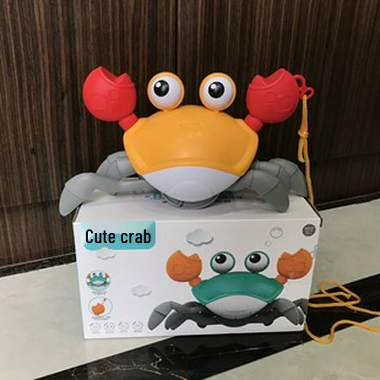 Electric Music Crab Bubble Blower Toy for Children's Bath