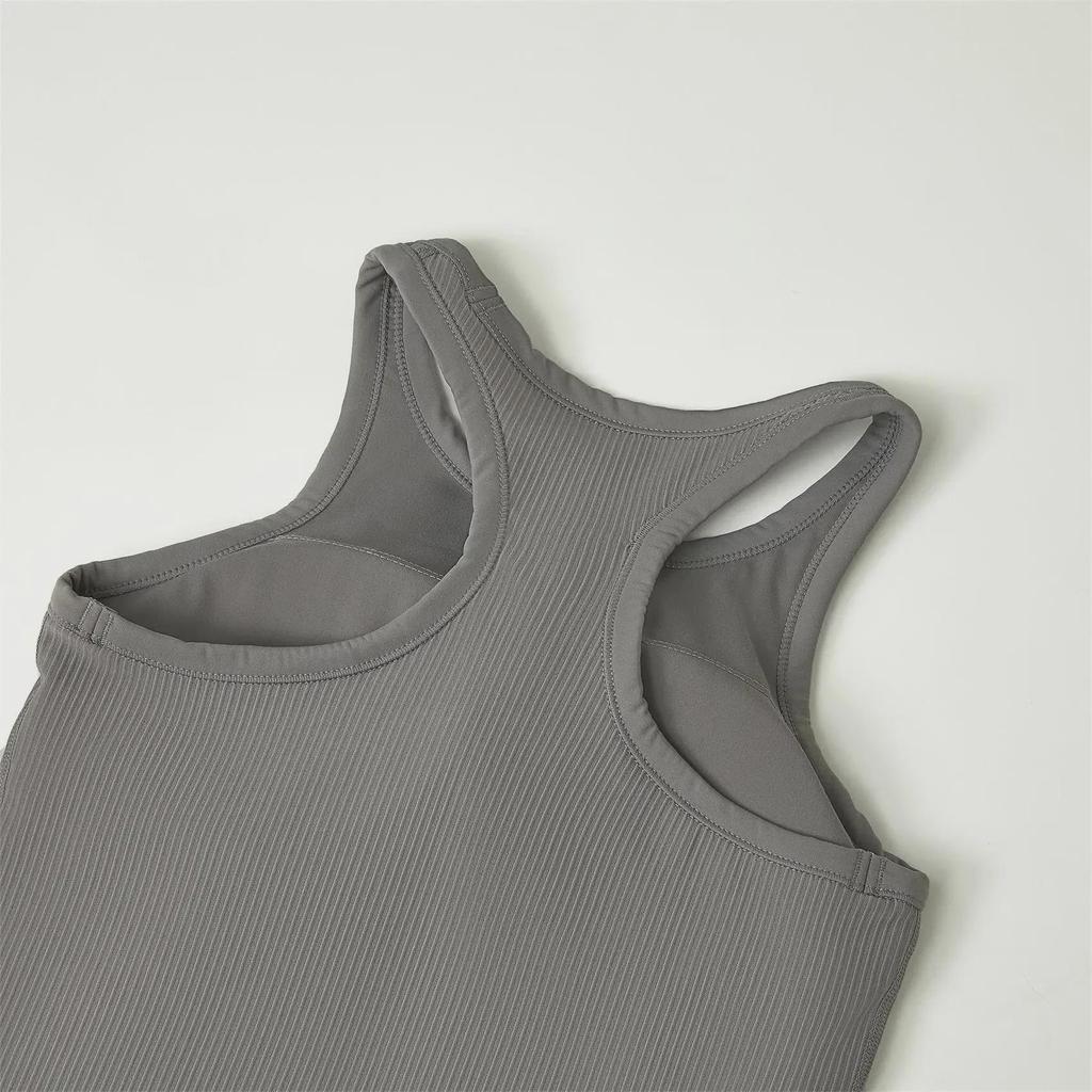 Women's Original Ebb Yoga Vest: I-Shaped Quick-Dry Sportswear with Chest Pad for Running and Fitness