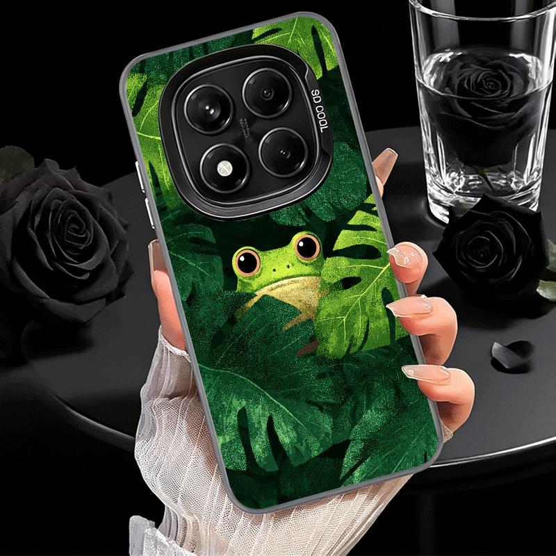 Cute Cartoon Frog Shockproof Phone Case for Xiaomi Redmi Note 15 14 13 12 Pro Plus 11 11S 11T 5G Cover Anti Fall Fundas