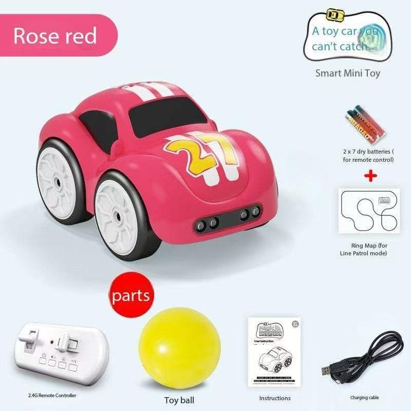 Remote-controlled Induction Car with Intelligent Obstacle Avoidance,Following,Line-tracing,Drifting,Charging Capabilities Children's Electric Toy Car