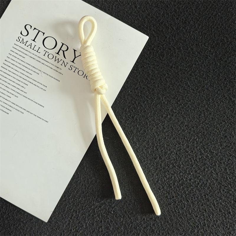 Colorful Trendy Miu Style Polyester/Nylon Braided Rope Pendant with Knotting for Bags