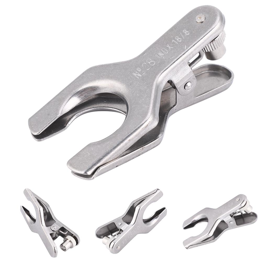 Laboratorní svěrka z nerezové oceli Klešťová svorka Skleněná kuličková svorka Laboratorní nástroje