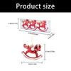 6Pcs Plastic Horse Statue Hanging Ornament Christmas Tree Decoration For Door Mantels Holiday Party Indoor and Outdoor