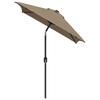 300x200 Cm Metal Mast Sun Umbrella Taupe