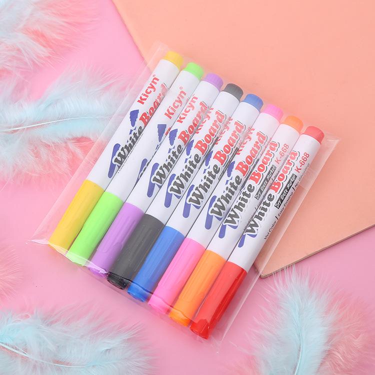 Children's Erasable Water-Based Floating Markers - 4/8/12 Colors for Drawing & Teaching