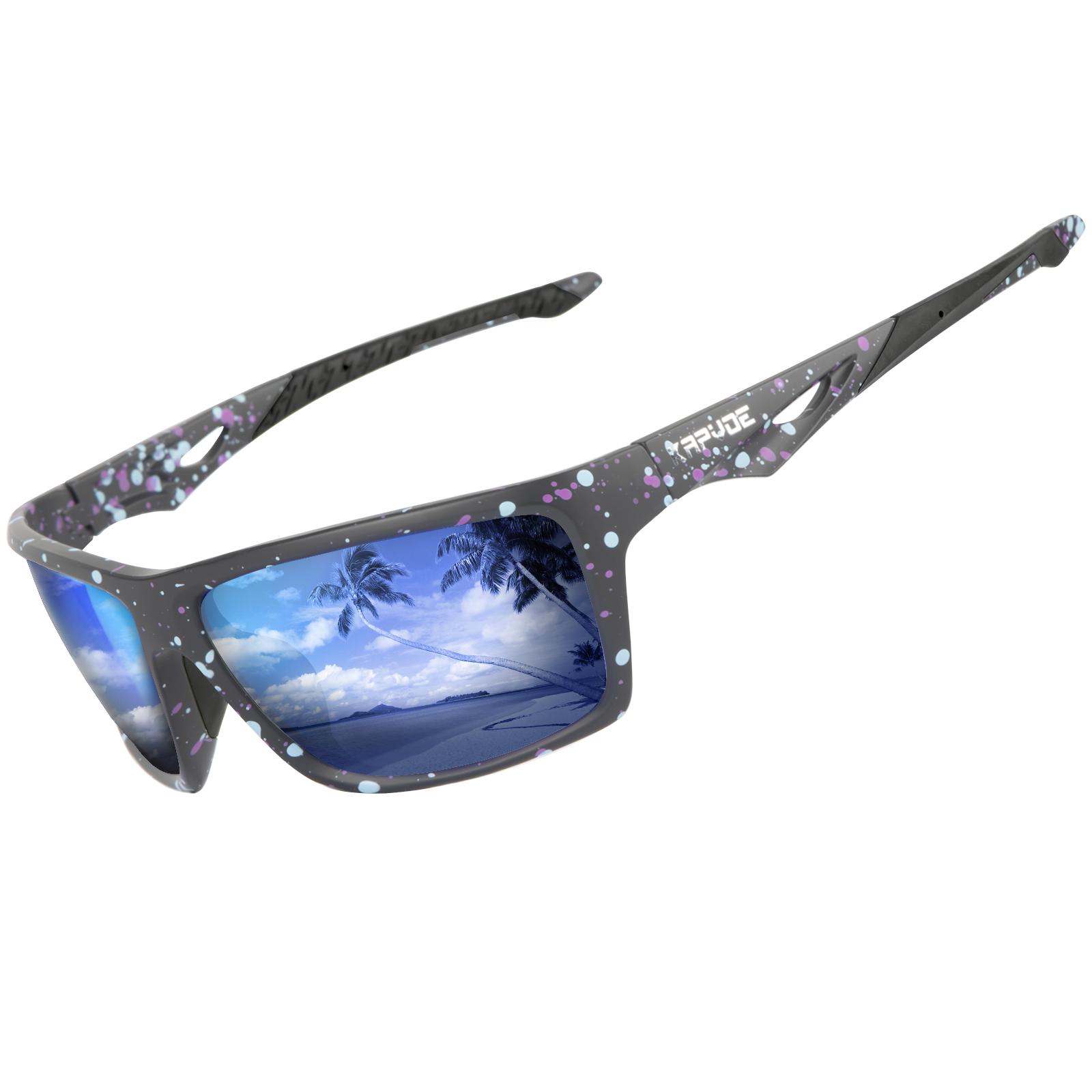 

Kapvoe Polarized Sunglasses Fashion Outdoor Sports Uv400 Glasses Camping Fishing Goggles Hiking Running Glasses for Men Cycl Polarized lens