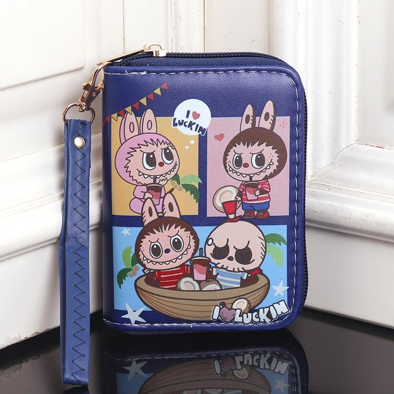 Cartoon Cute and Hot Labubu Male and Female Students Handheld Wallet