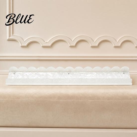 Mahjong Accessory 1/4Pcs Rack with Magnetic Pusher & Storage Bag Scalloped Acrylic Mah Table Organizer Jongg Tile Holder Bar Gift for American