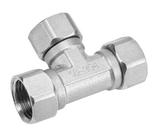 1/2" 3/4" 1" BSPT Female Male Elbow 90 Degree Tee 3 Ways Union Socket Rotated Connector Coupler 304 Stainless Steel