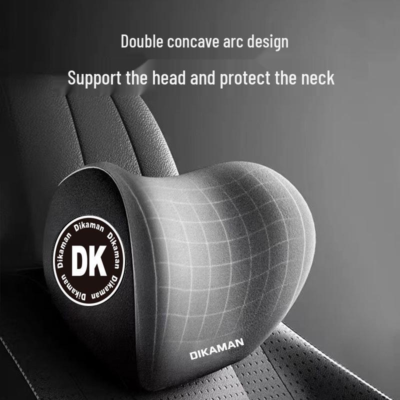 Car Headrest & Lumbar Support Memory Foam Pillow Set for Main Driver Seat