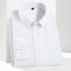 Bamboo Fiber 8XL Classic Stripes Plaid Solid Color Work Blue White Shirt Men Long Sleeve Slim Fit Big Size Men Shirt Long Sleeve