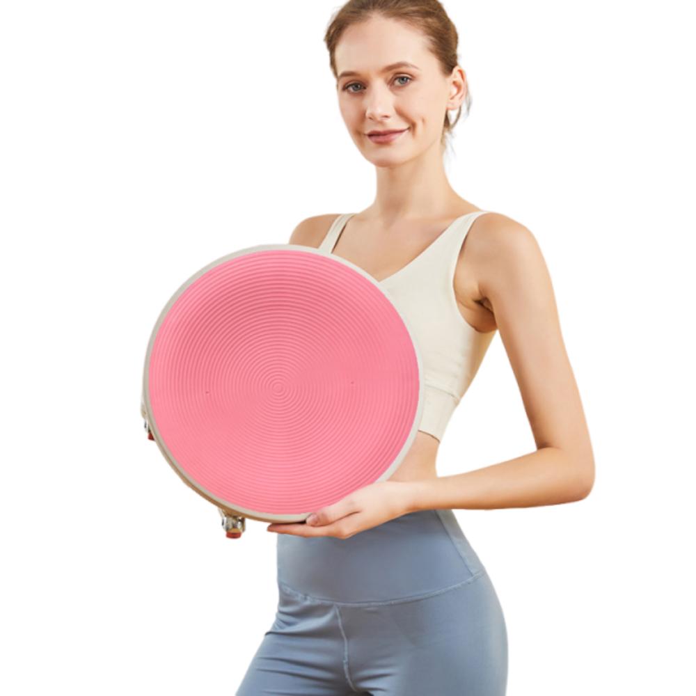 

Silent Abdominal Muscle Trainer Multifunctional Core Workouts Roller Home Fitness розовый